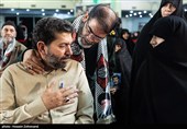 از راست: ریحانه سلامی فرزند سردار سپهبد شهید حسین سلامی، سردار معروفی، معاون فرهنگی سپاه و سردار حسن‌زاده، فرمانده سپاه حضرت محمد رسول‌الله(ص) تهران بزرگ در حاشیه مراسم نخستین سالگرد شهادت سپهبد شهید حاج حسین سلامی