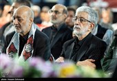 غلامعلی حدادعادل  در مراسم نخستین سالگرد شهادت سردار سپهبد شهید حاج حسین سلامی در آستان مقدس آستان مقدس حضرت عبدالعظیم حسنی(ع)