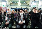 از راست:  محمد مخبر، مشاور رهبر معظم انقلاب،  قاضی‌عسکر، تولیت آستان مقدس حضرت عبدالعظیم حسنی(ع) و سردار علی فدوی، مشاور فرمانده کل سپاه در حاشیه مراسم نخستین سالگرد شهادت سپهبد شهید حاج حسین سلامی