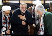 علیرضا زاکانی، شهردار تهران، در مراسم نخستین سالگرد شهادت سردار سپهبد شهید حاج حسین سلامی در آستان مقدس حضرت عبدالعظیم الحسنی(ع)