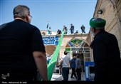 برپایی خیمه عزای محرم در امامزاده موسی مبرقع(ع)