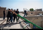 برپایی خیمه عزای محرم در امامزاده موسی مبرقع(ع)