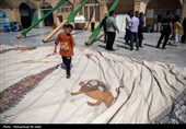 برپایی خیمه عزای محرم در امامزاده موسی مبرقع(ع)