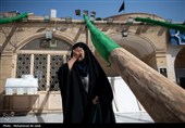 برپایی خیمه عزای محرم در امامزاده موسی مبرقع(ع)