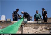 برپایی خیمه عزای محرم در امامزاده موسی مبرقع(ع)