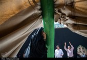 برپایی خیمه عزای محرم در امامزاده موسی مبرقع(ع)