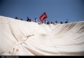 برپایی خیمه عزای محرم در امامزاده موسی مبرقع(ع)