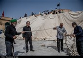برپایی خیمه عزای محرم در امامزاده موسی مبرقع(ع)