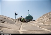 برپایی خیمه عزای محرم در امامزاده موسی مبرقع(ع)