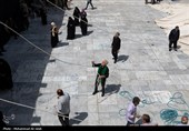 برپایی خیمه عزای محرم در امامزاده موسی مبرقع(ع)