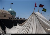 برپایی خیمه عزای محرم در امامزاده موسی مبرقع(ع)