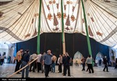برپایی خیمه عزای محرم در امامزاده موسی مبرقع(ع)
