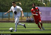 دیدار دوستانه تیم فوتبال پیشکسوتان پرسپولیس و استقلال و اصحاب هنر و رسانه