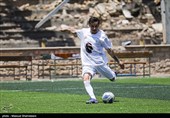 دیدار دوستانه تیم فوتبال پیشکسوتان پرسپولیس و استقلال و اصحاب هنر و رسانه