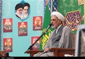 مجلس ترحیم آیت الله فیاض در حرم بانوی کرامت
