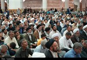 مجلس ترحیم آیت الله فیاض در حرم بانوی کرامت