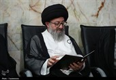 مجلس ترحیم آیت الله فیاض در حرم بانوی کرامت