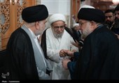 مجلس ترحیم آیت الله فیاض در حرم بانوی کرامت