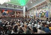 مجلس ترحیم آیت الله فیاض در حرم بانوی کرامت