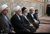 مجلس ترحیم آیت الله فیاض در حرم بانوی کرامت