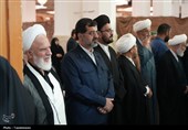 مجلس ترحیم آیت الله فیاض در حرم بانوی کرامت