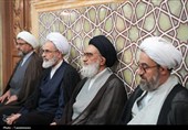 مجلس ترحیم آیت الله فیاض در حرم بانوی کرامت