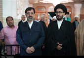 مجلس ترحیم آیت الله فیاض در حرم بانوی کرامت