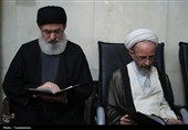 مجلس ترحیم آیت الله فیاض در حرم بانوی کرامت