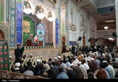 مجلس ترحیم آیت الله فیاض در حرم بانوی کرامت
