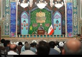 مجلس ترحیم آیت الله فیاض در حرم بانوی کرامت