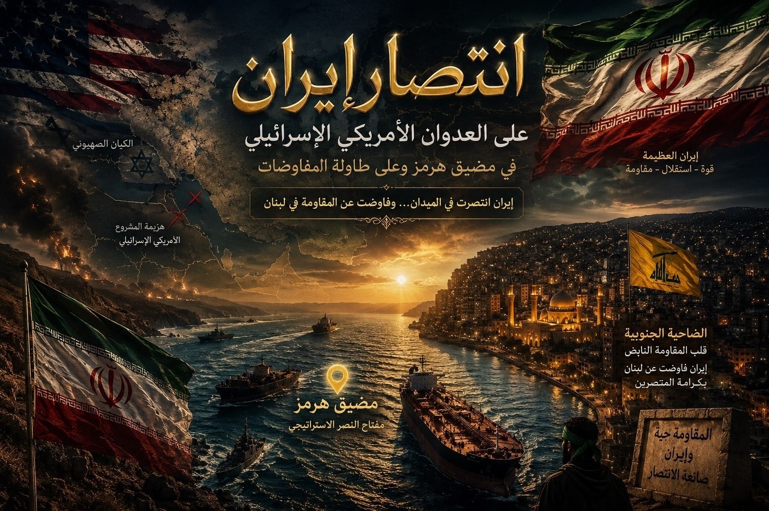 لبنان , حزب الله لبنان , مضيق هرمز , دونالد ترامپ , الكيان الإسرائيلي , الحرب الأمريكية الإسرائيلية على إيران ,