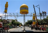 آماده سازی هیئت های مذهبی در آستانه ماه محرم - قزوین
