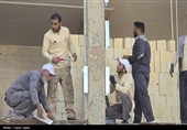 فعالیت جهادگران خراسان رضوی در مناطق جنگ زده اصفهان