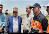 بازدید معاون عمرانی استانداری از بهسازی آزادراه زنجان-تبریز