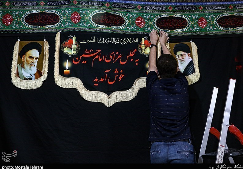 فارس در آستانه محرم سیاهپوش شد