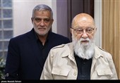 حضور مهدی چمران  رئیس شورای شهر و مجید قلی زاده مدیر عامل خبرگزاری تسنیم 