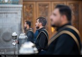 آیین تعویض پرچم حرم مطهر حضرت معصومه (س) بمناسبت آغاز ماه محرم