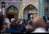 آیین تعویض پرچم حرم مطهر حضرت معصومه (س) بمناسبت آغاز ماه محرم