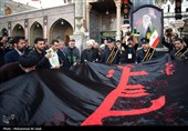 آیین تعویض پرچم حرم مطهر حضرت معصومه (س) بمناسبت آغاز ماه محرم