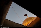 آیین تعویض پرچم حرم مطهر حضرت معصومه (س) بمناسبت آغاز ماه محرم