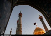 آیین تعویض پرچم حرم مطهر حضرت معصومه (س) بمناسبت آغاز ماه محرم