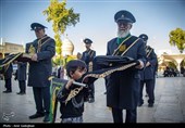 آیین سیاه پوشان گنبد و بارگاه مطهر حرم شاهچراغ (ع)
