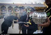آیین سیاه پوشان گنبد و بارگاه مطهر حرم شاهچراغ (ع)