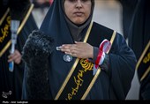 آیین سیاه پوشان گنبد و بارگاه مطهر حرم شاهچراغ (ع)