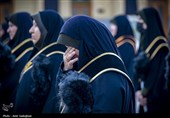 آیین سیاه پوشان گنبد و بارگاه مطهر حرم شاهچراغ (ع)