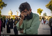 آیین سیاه پوشان گنبد و بارگاه مطهر حرم شاهچراغ (ع)