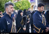 آیین سیاه پوشان گنبد و بارگاه مطهر حرم شاهچراغ (ع)