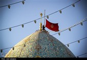 آیین سیاه پوشان گنبد و بارگاه مطهر حرم شاهچراغ (ع)