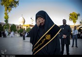 آیین سیاه پوشان گنبد و بارگاه مطهر حرم شاهچراغ (ع)
