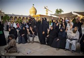 آیین سیاه پوشان گنبد و بارگاه مطهر حرم شاهچراغ (ع)